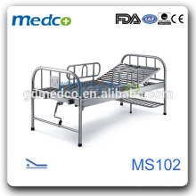 Cama de hospital inoxidável barata, equipamento hospitalar MS102